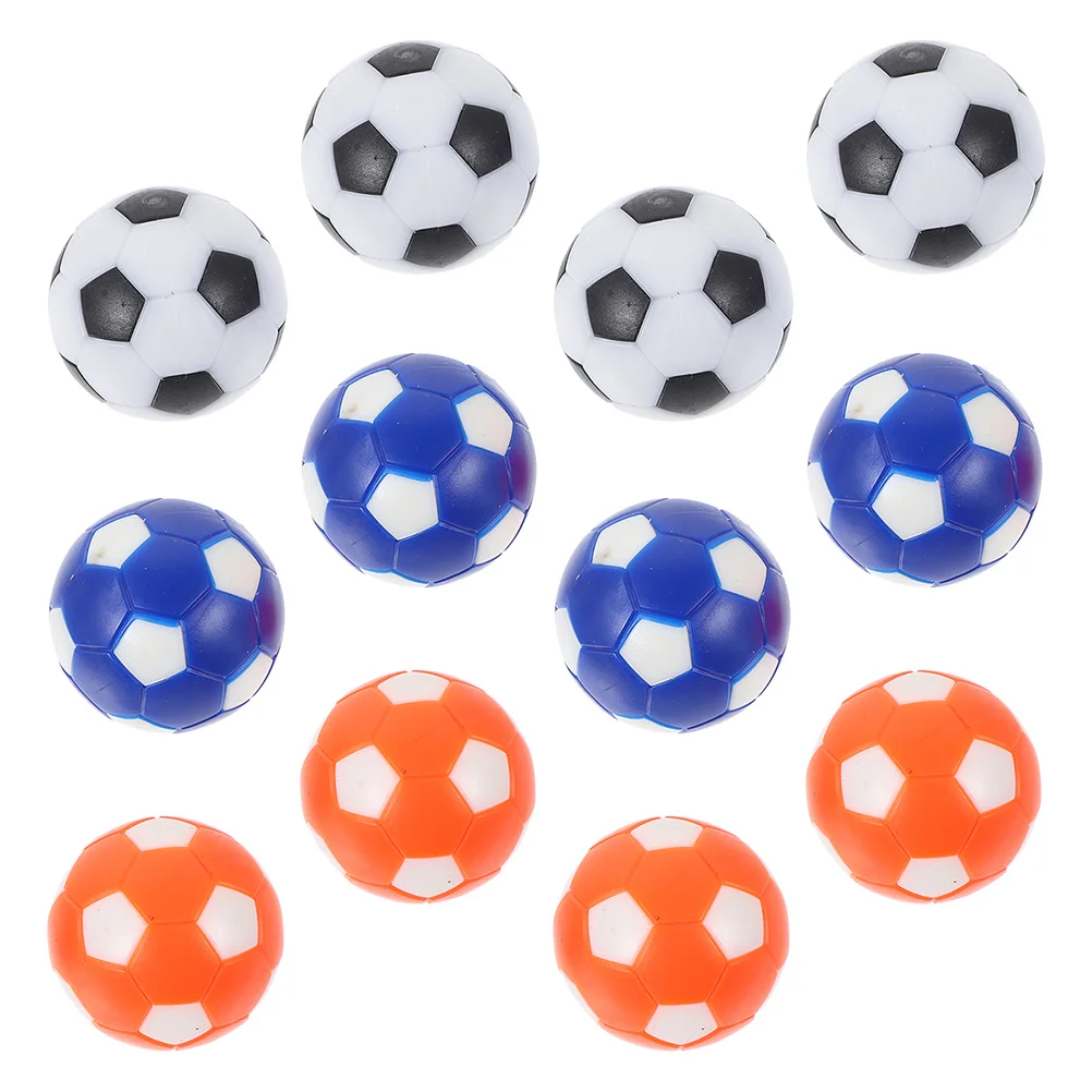 12 шт. мини-машина для настольного футбола Футбольные мячи для настольного футбола для взрослых для бедер (экологически чистая смола) Футбольные мячи для детей 0