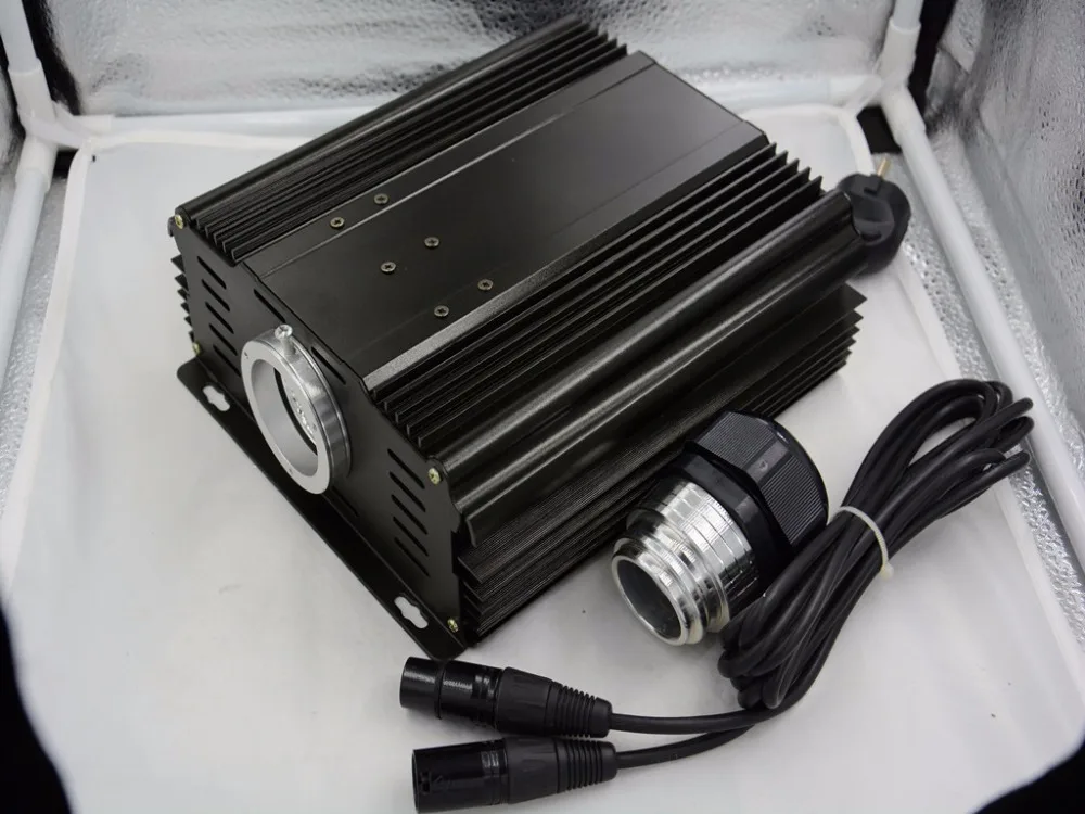 120 Вт светодиодный волоконно-оптический двигатель DMX RGB, вход AC85-260V; входной сигнал dmx512; размер:360*265*145