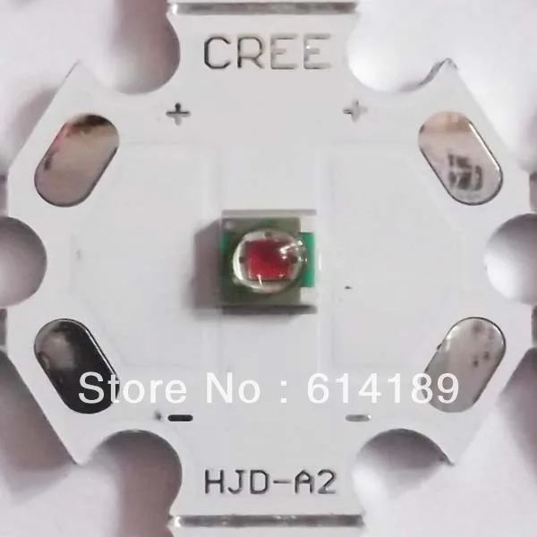 20 Мм 3 Вт CREE XPE R2 Красная светодиодная звезда (10 шт./лот)