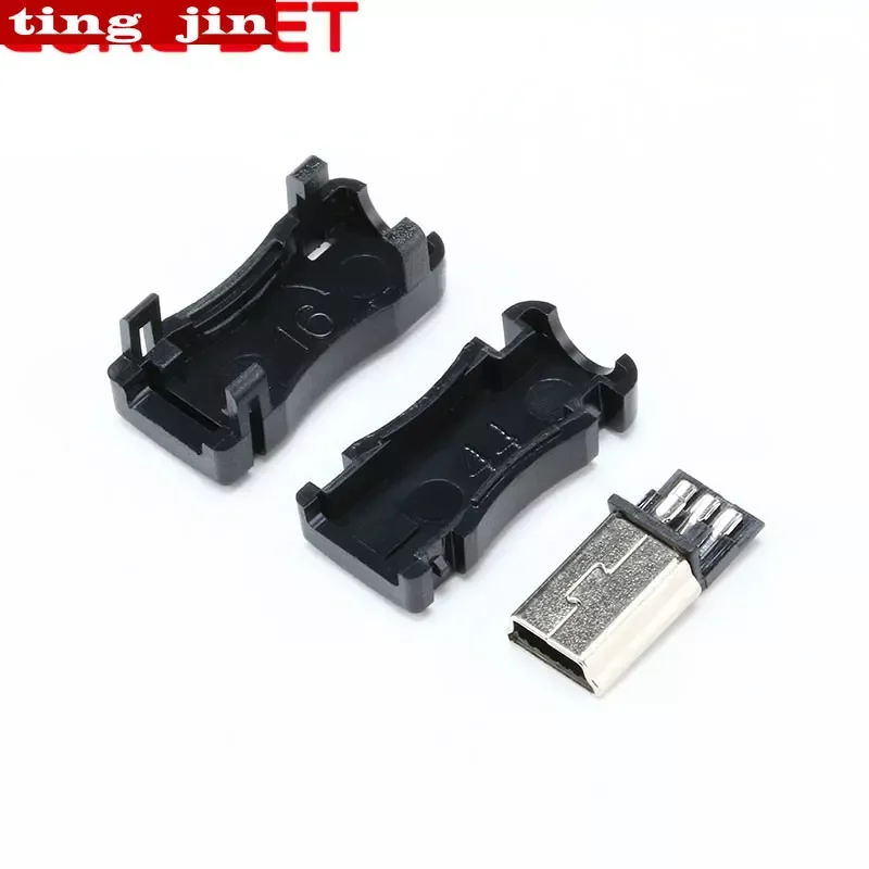20шт Разъем Mini USB 5-контактный Т-портовый штекер с пластиковой крышкой для DIY Адаптер для дропшиппинга Печатная плата Кабель для передачи данных SDA Новый