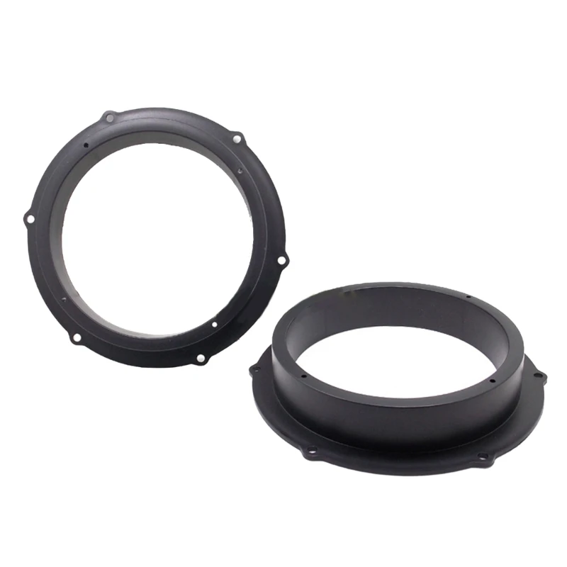 2шт черных 6,5-дюймовых прокладок для крепления автомобильных динамиков Переходные кольца Подходят для Magotan-Skoda Car Stereo Audio Speaker Spacer