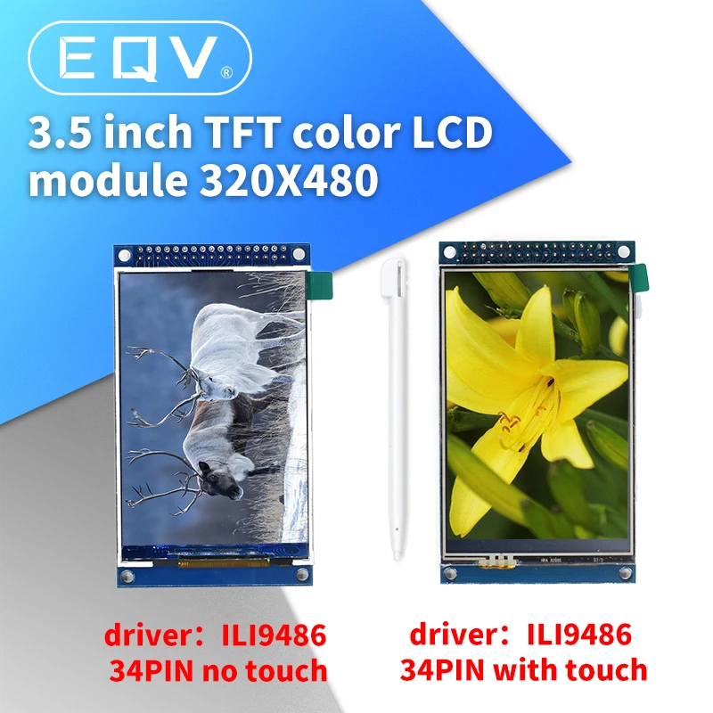 3,5-дюймовый цветной TFT-ЖК-модуль 320X480 320*480 Ultra HD с поддержкой STM32 C51 ili9486 16 бит параллельно 34PIN с сенсорным экраном xpt2046
