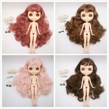 1/6 кукла Блит с сочлененными женскими волосами на теле, скальпом и глазным мехом для аксессуаров DIY customization
