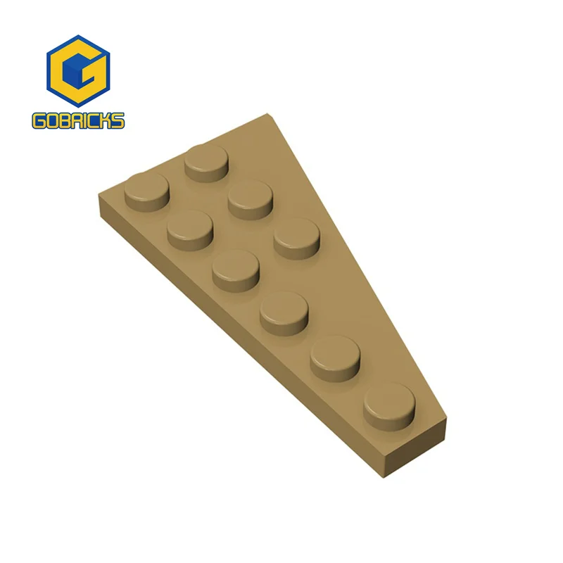 Gobricks GDS-551 Детали для кирпичей Клиновидная пластина 6 x 3 слева совместима с 54384 частями игрушек Строительные блоки в сборе