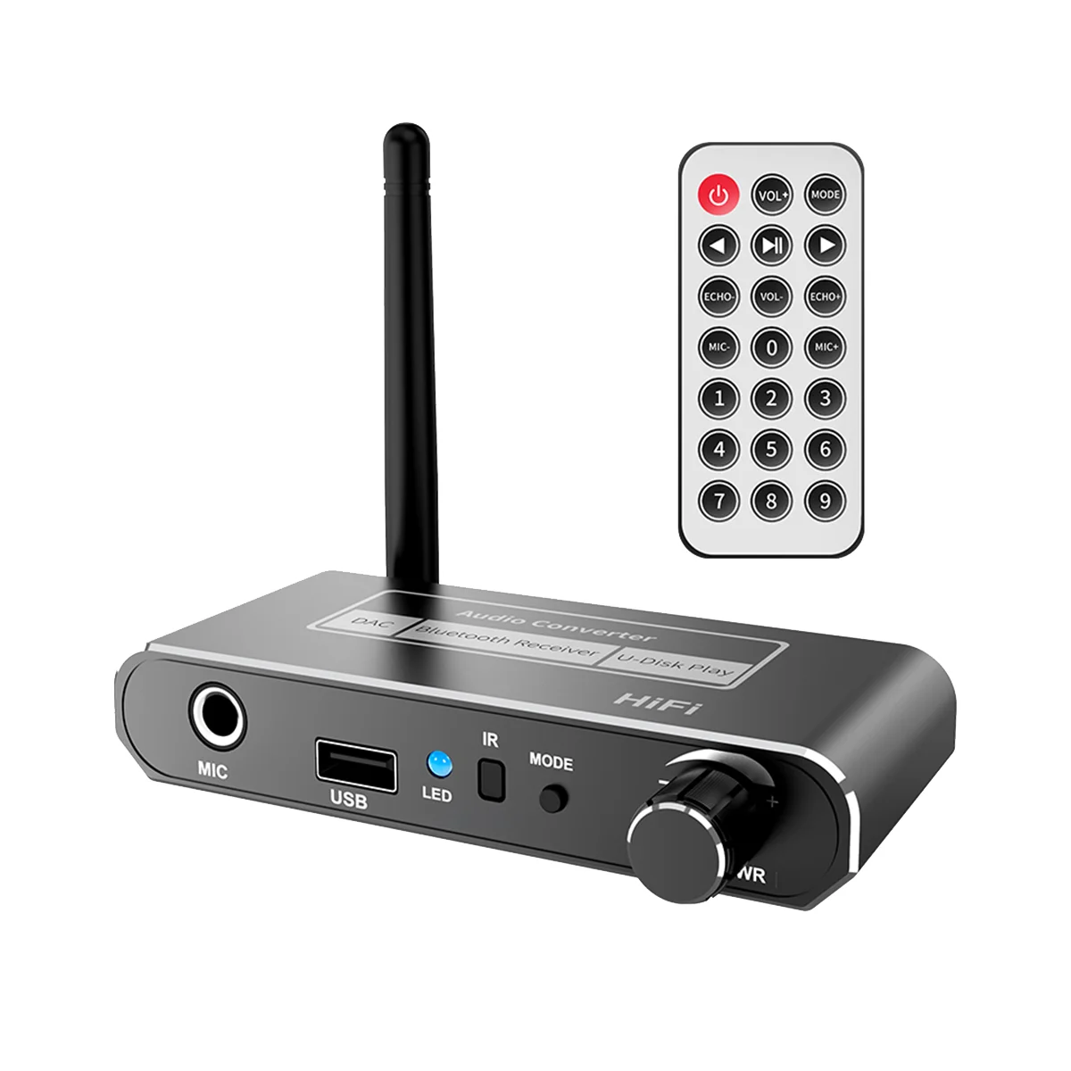 HIFI Bluetooth 5.2 Аудиоприемник DAC Коаксиальный Цифроаналоговый Преобразователь 3,5 мм AUX RCA Стерео Беспроводной Адаптер