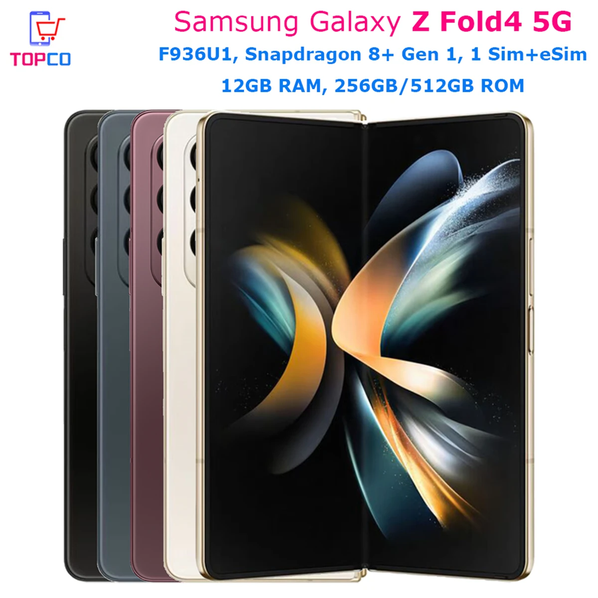 Samsung Galaxy Z Fold4 5G F936U1 256/512 ГБ Flod Мобильный Телефон Snapdragon 8 + Gen 1 Восьмиядерный 7,6 