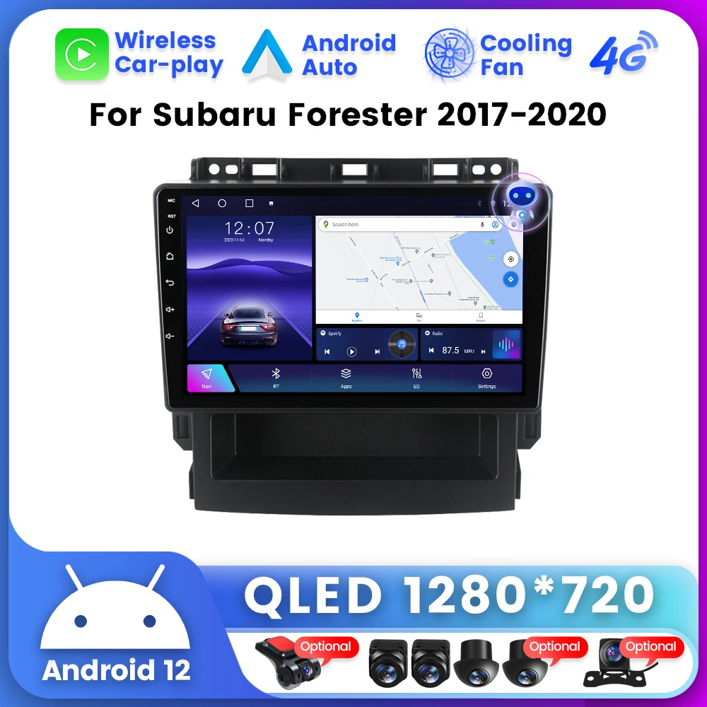 UIS7862 QLED Экран для Subaru Forester 5 Impreza 5 2018 - 2023 Автомобильная GPS Навигация Радио Мультимедийный Стереоплеер Головное Устройство BT 0