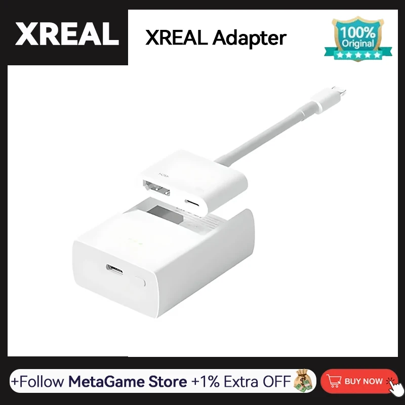 Адаптер XREAL iPhone Lightning Digital Video Converter HDMI Адаптер для XREAL Air XREAL Air 2 Nintendo Switch PS5 Xbox X Xbox S