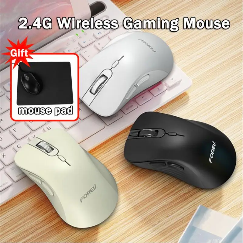Беспроводная мышь RYRA 2,4 ГГц, оптические мыши с USB-приемником Gamer 3200 точек на дюйм, 6 кнопок, игровая мышь для компьютера, аксессуары для ПК, ноутбуков.