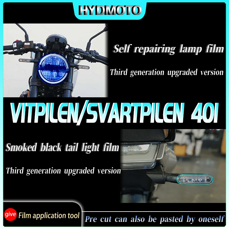 Для Husqvarna Svartpilen 401 VITPILEN 401 2019-2023 Пленка для фар аксессуары для модификации пленки для инструментов