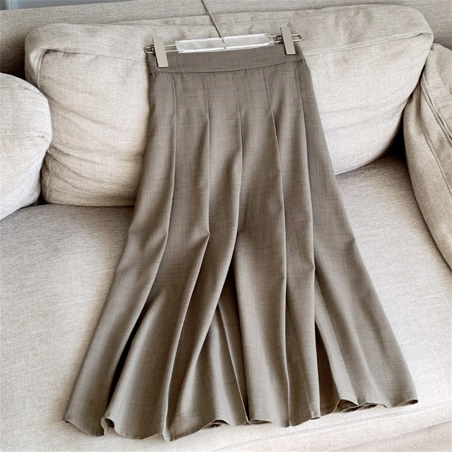 Женская юбка 2023, осень, Корейская длинная одежда с завышенной талией, юбка-фея для женщин и девочек 0