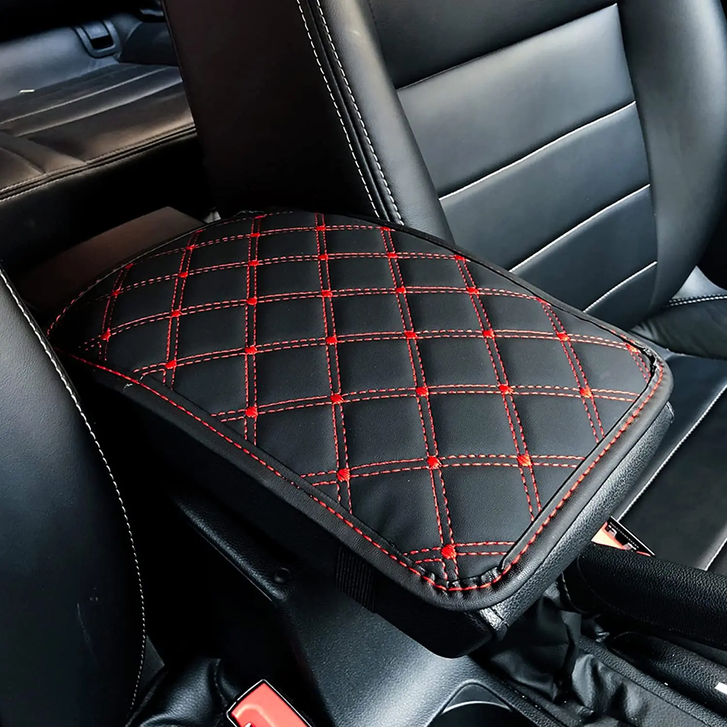 Кожаный коврик для автомобильного подлокотника, чехол для внутренней подушки, протектор подлокотника для автомобильного музыкального аудиоприемника Bluetooth Volkswagen VW Polo Passa 0