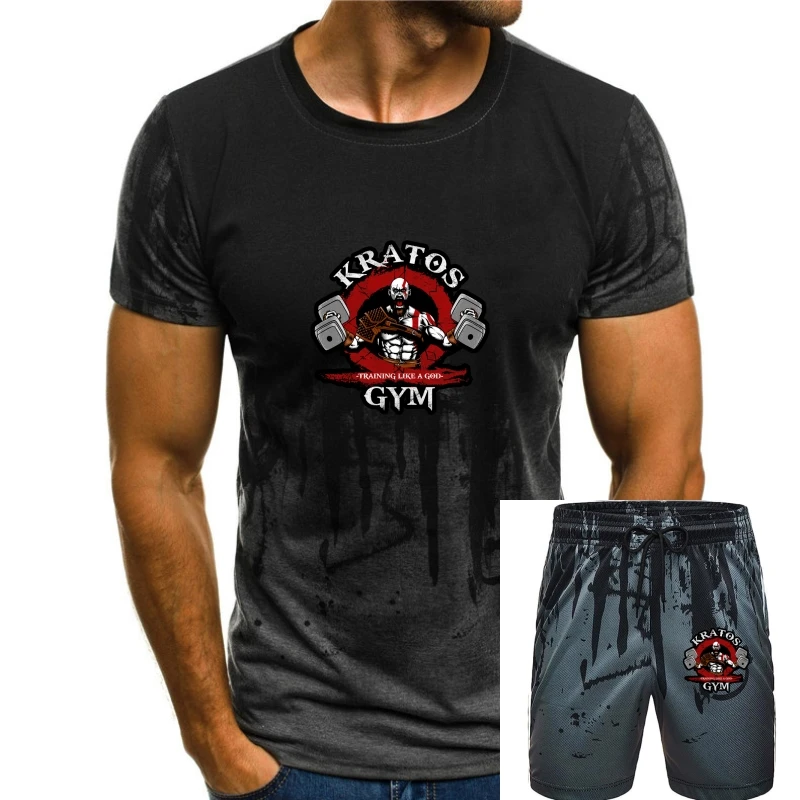 Мужская футболка Kratos Gymnasium Trainer Like A God Of War, Футболки Хорошего качества, Топы