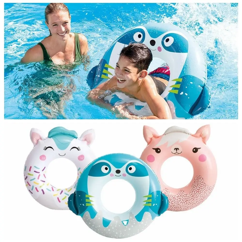 Надувное Кольцо Для Плавания Милая Случайная Пляжная Игрушка Для Животных Нескольких Стилей С Плавающим Кольцом Для Детей