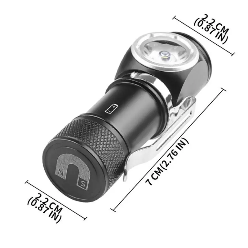 Налобный фонарь для кемпинга, светодиодные Легкие и компактные светодиодные фары с зажимом для ручки, заряжающийся фонарик Type-c с магнитом