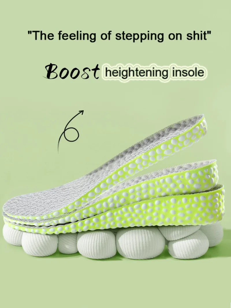 Невидимые увеличивающие высоту стельки на 1,5-3,5 см, подушка из пены с эффектом памяти, подошва обуви Дышащая, удобная для мужчин и женщин Вставка для ног