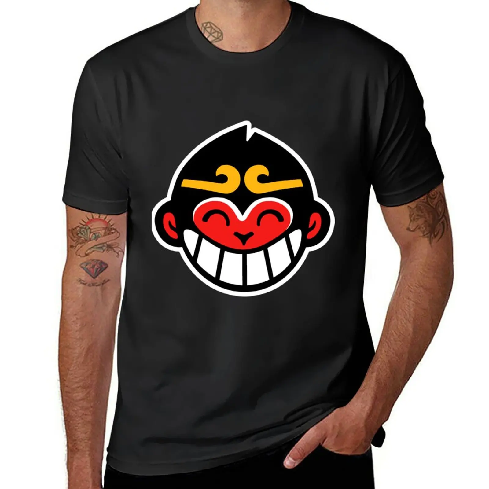 Новая футболка с символом Monkie kid для мальчиков, футболки оверсайз, футболки в тяжелом весе для мужчин