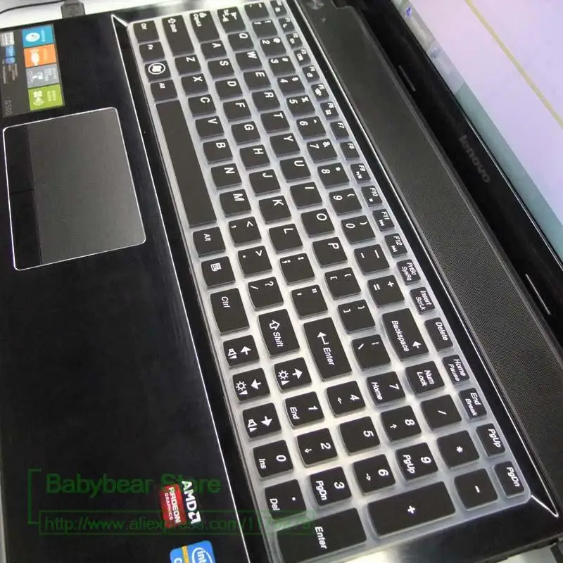 Новый силиконовый чехол для клавиатуры Lenovo 15,6 дюймов Lenovo Y50 Z50 G50 P500 P580 U510 U530 S510p Flex 15 G575 G580 G585 G700 G710