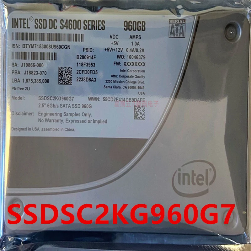 Оригинальный Новый Твердотельный Накопитель INTEL SSD DC S4600 960GB 2.5 