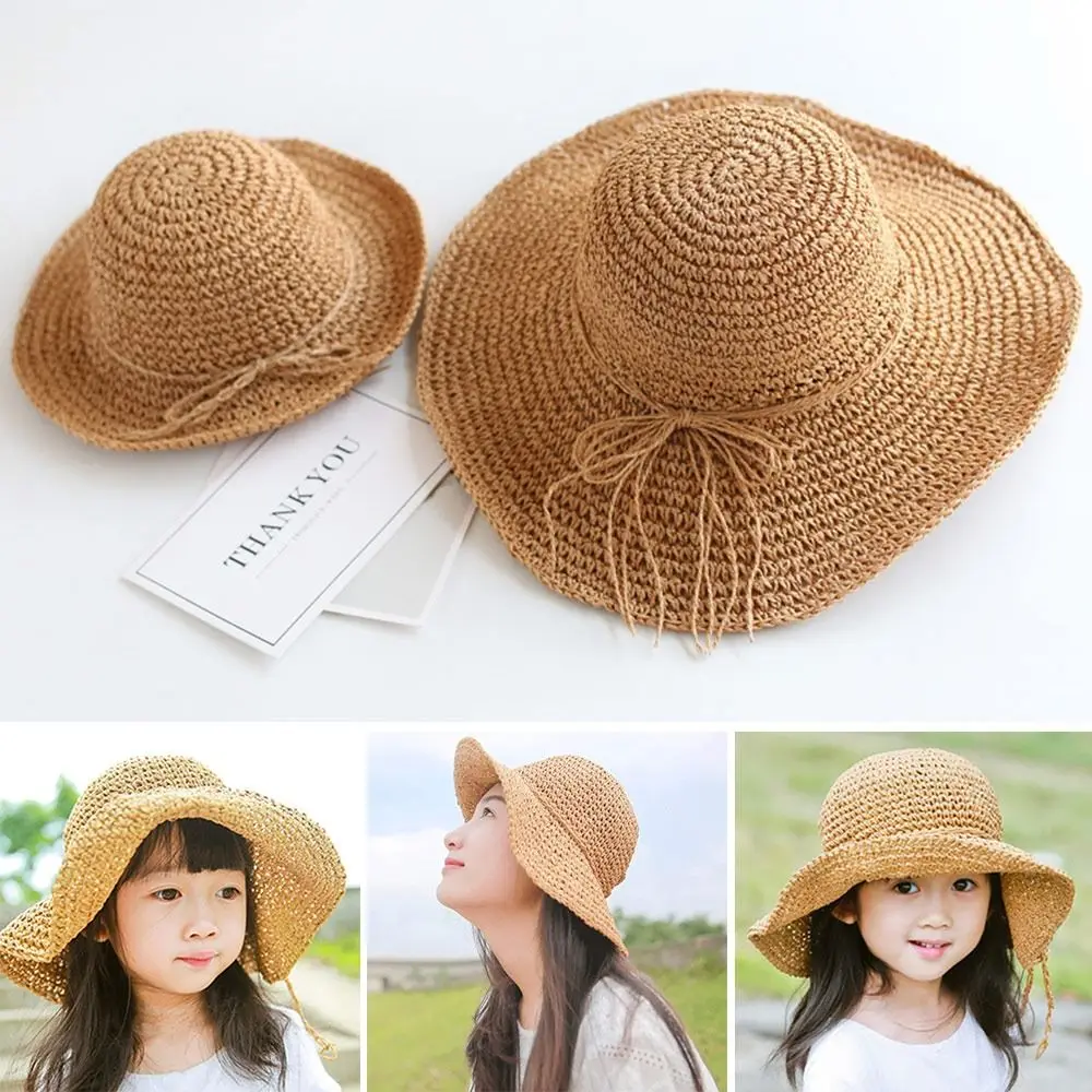 Повседневная Складная Дышащая Пляжная кепка с широкими полями, Солнцезащитная шляпа, Кепка-панама, Соломенная шляпа