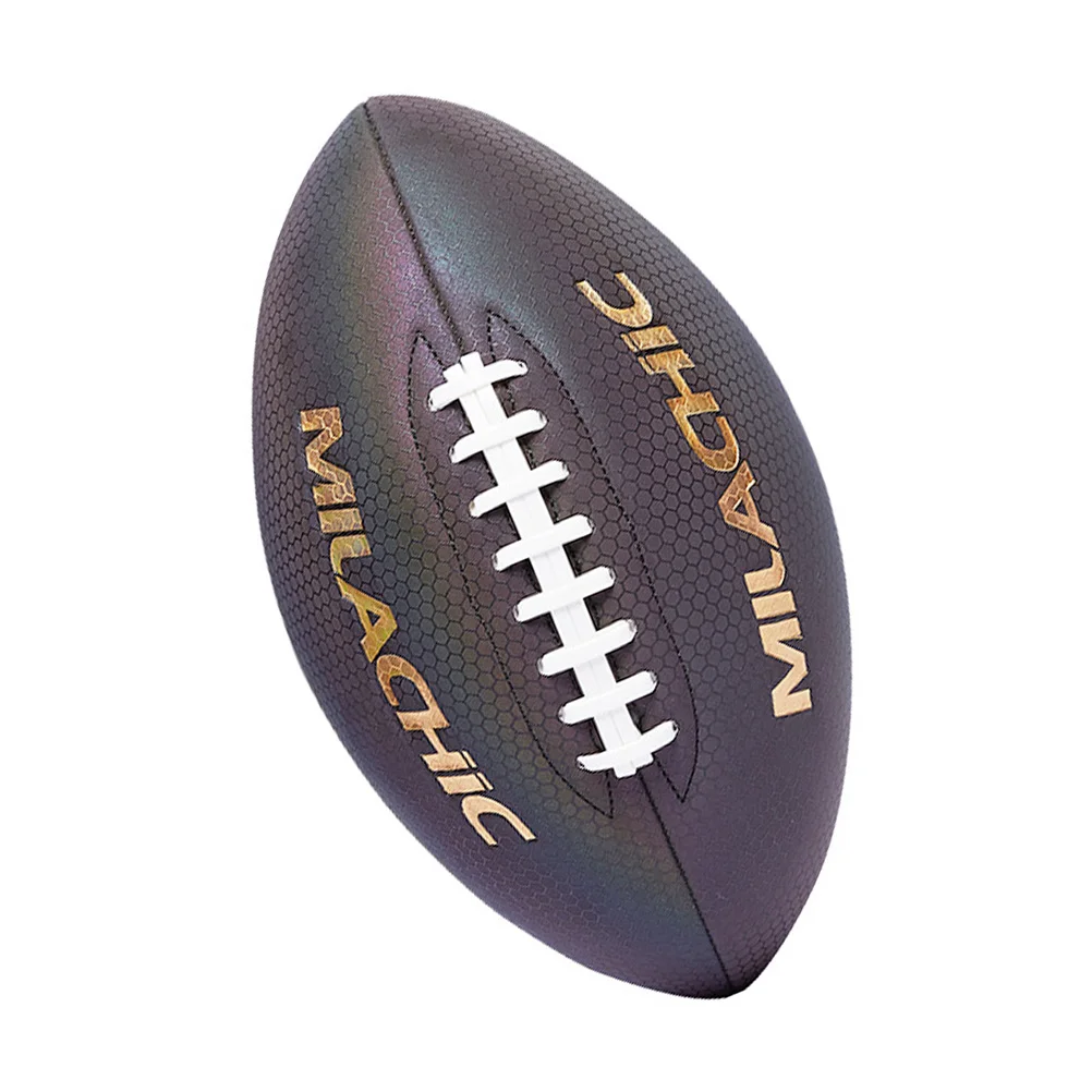 Размер 6 Американский футбольный мяч для регби Footbll Соревновательный Тренировочный мяч для регби Командные виды спорта Светоотражающий Регби-футбол