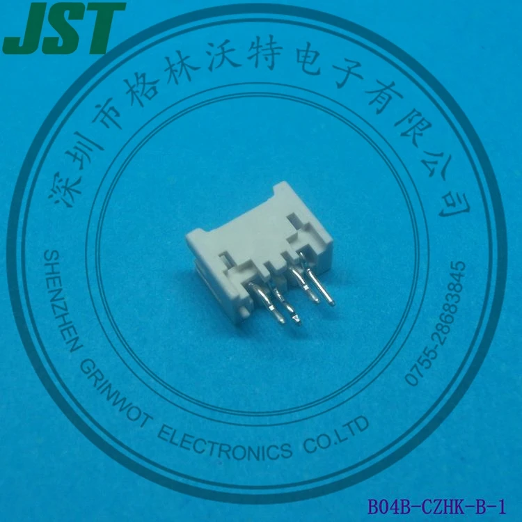 Разъемы смещения изоляции провода к плате, типа IDC, Компактно монтируемые, 4-контактный, B04B-CZHK-B-1, JST
