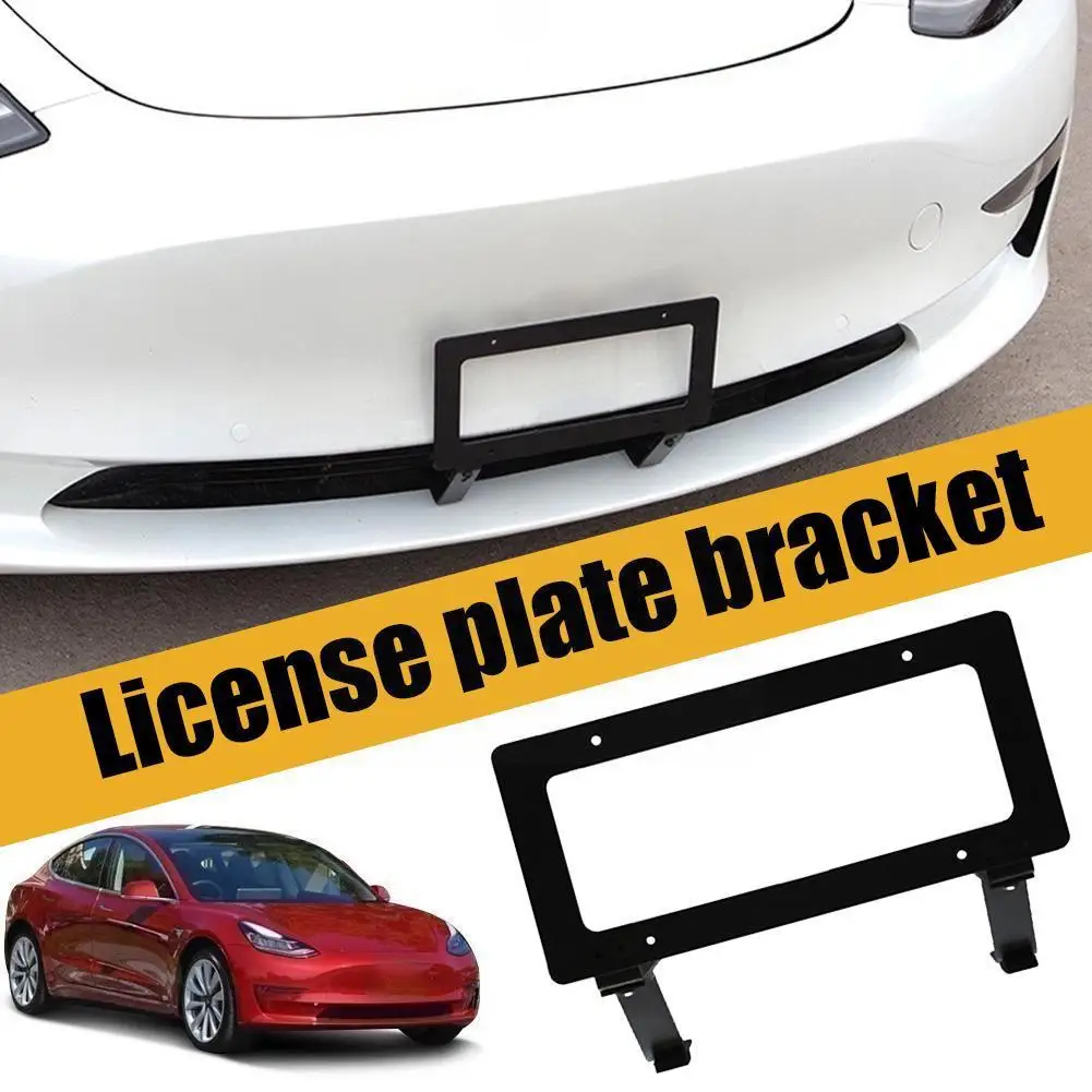 Рамка Номерного Знака Автомобиля Tesla Model 3/y Держатель Рамки Номерного Знака Автомобиля Крышка Рамки Номерного Знака Автомобиля Модификация Передней Панели Автомобиля Accesso E1m0