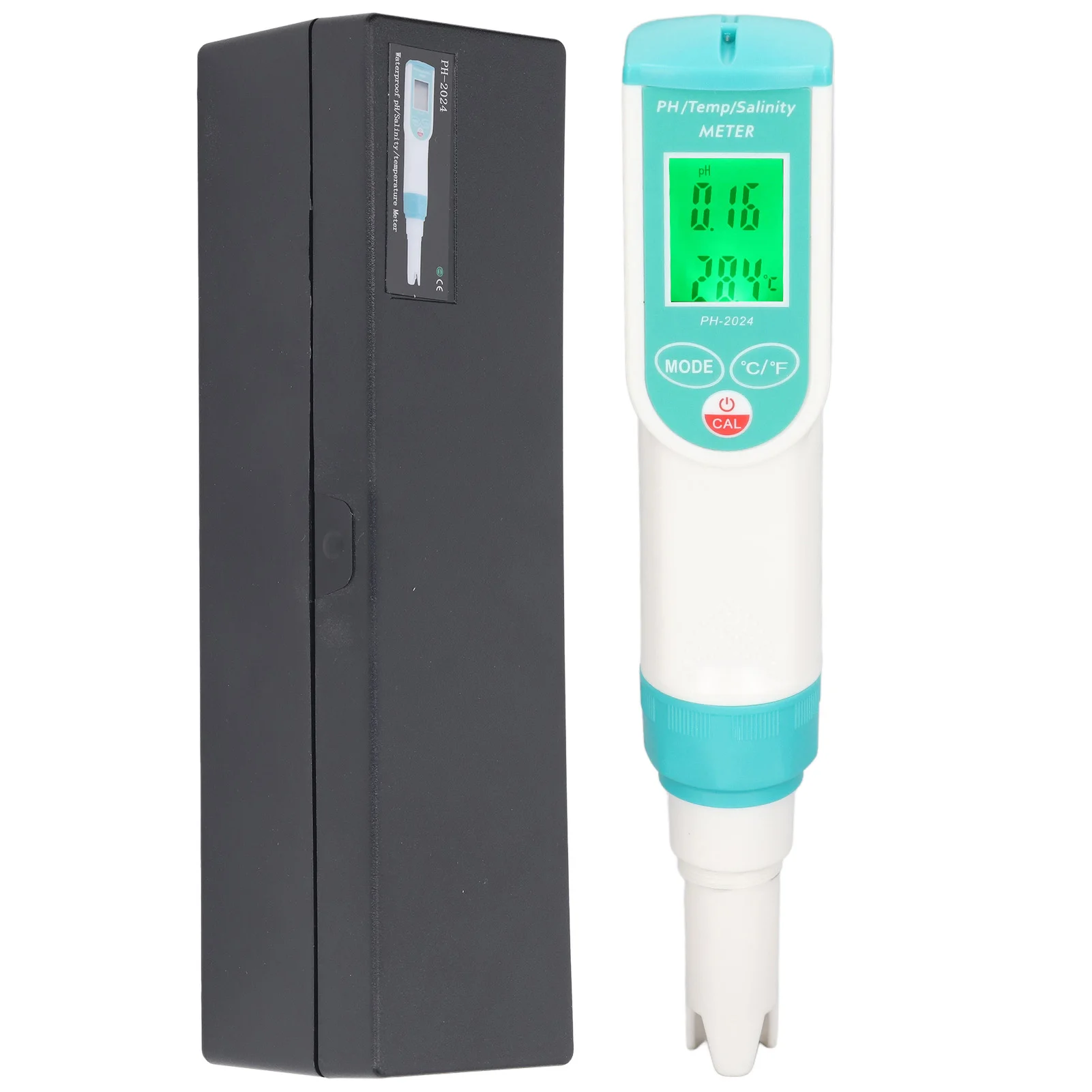 Тестер качества воды PH Солености температуры высокой точности для дома