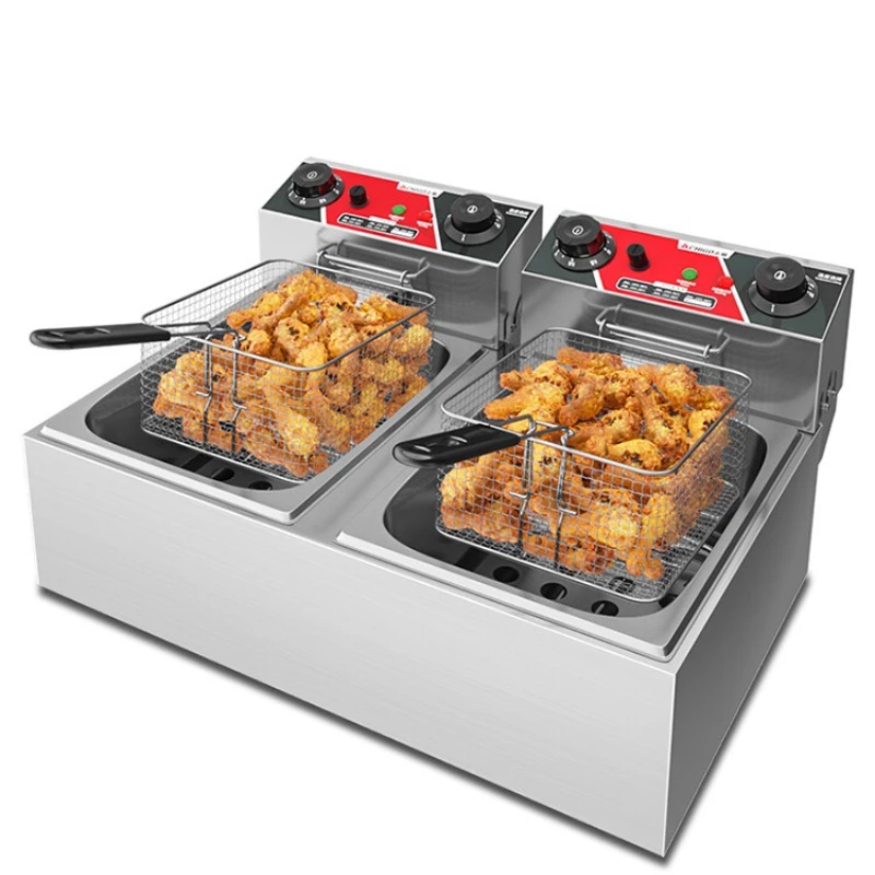 Электрическая фритюрница для приготовления картофеля фри и жареной курицы во фритюре для коммерческих целей 0