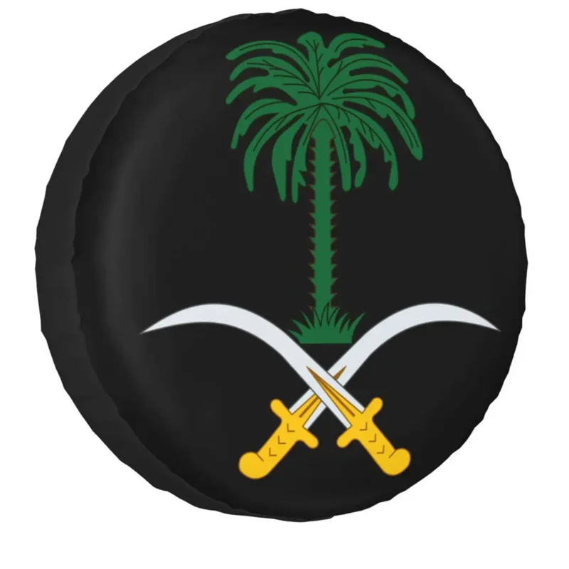 Эмблема Саудовской Аравии Чехол Для Шины Запасного Колеса Универсальный Для Grand Cherokee Jeep SUV Camper Автомобильные Аксессуары 14 