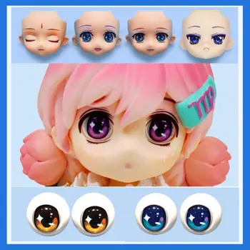 10 стилей, Молочно-белая кукла Ymy, аксессуары для игрушек, сделай сам, замена лица без макияжа для куклы Obitsu 22, Obitsu 24 0