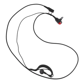 2-контактная гарнитура G-образной формы, наушник, микрофон для двусторонней радиосвязи, охранная рация, радио для Kenwood BAOFENG