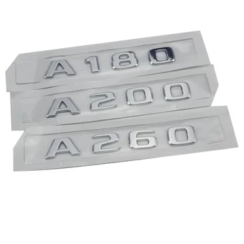 3D ABS Хромированные Буквы Эмблема Заднего Багажника Автомобиля Значок Наклейка Для Mercedes A35 A45 A180 A200 A220 A250 A260 W176 W177 Аксессуары
