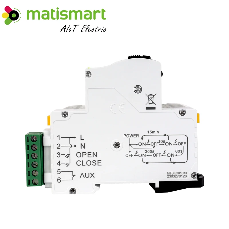 Автоматическое повторное включение Matismart MT53RANix с управлением сухим контактом в сочетании с автоматическим выключателем 3P 3