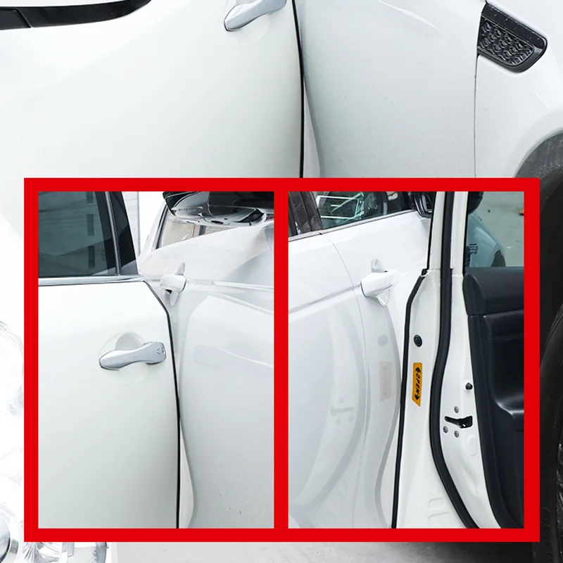 Противоударная Накладка на Дверь Автомобиля со Стальным Диском, Защитная Кромка Бампера от Царапин для BMW E39 5-Series 1997-2003 Пластик Черный Po 3