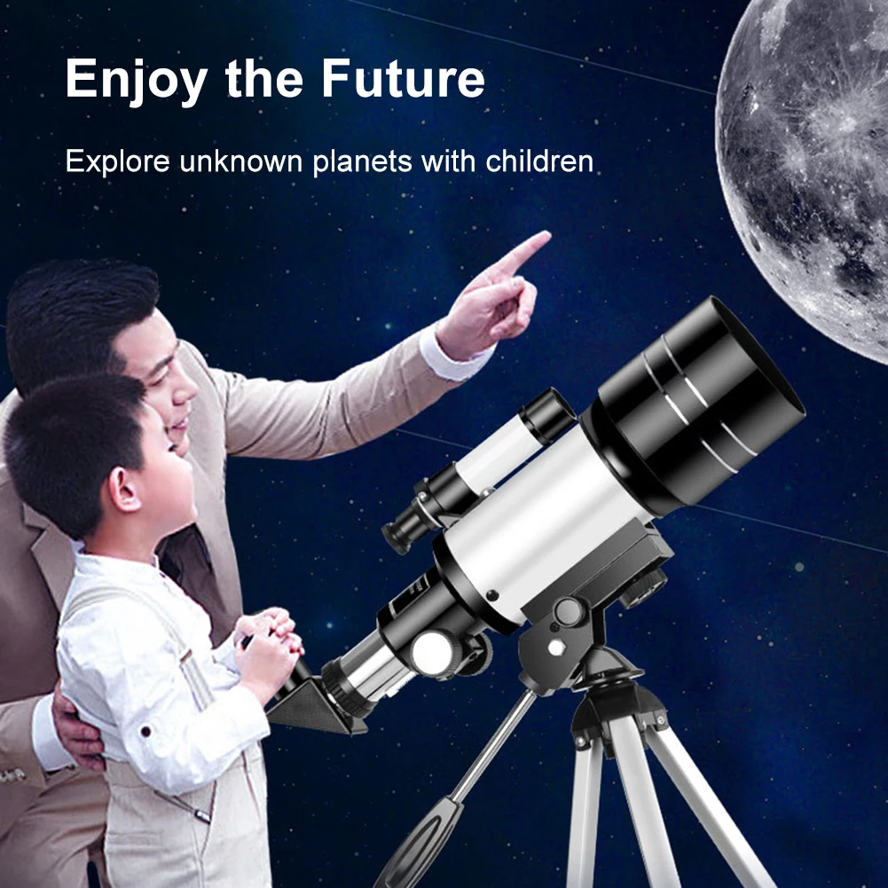 туристический телескоп с рефрактором диаметром 70 мм Профессиональный туристический телескоп Астрономический рефракционный телескоп для начинающих астрономов 3