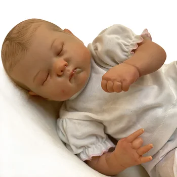 45-Сантиметровая кукла-Реборн, Спящие куклы-Реборн, мягкие на ощупь, реалистичные игрушки для детей, подарок для игры с игрушками для малышей