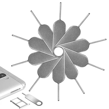 5-50 шт. Инструменты для удаления SIM-карт Универсальный лоток для SIM-карт Выталкивающие булавки Открывалка для игл Выталкиватель с отверстием для брелка для Iphone Xiaomi
