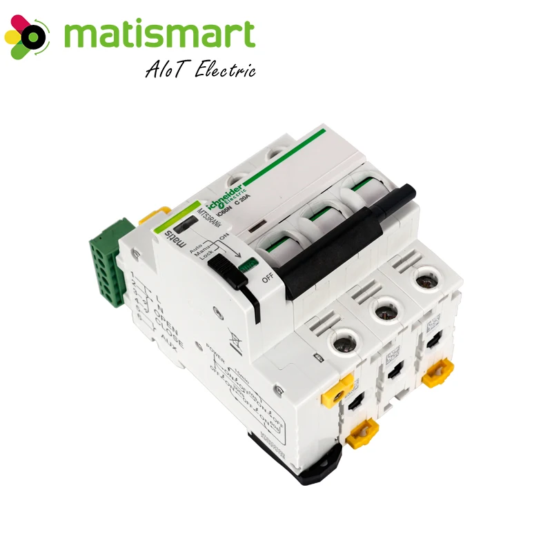 Автоматическое повторное включение Matismart MT53RANix с управлением сухим контактом в сочетании с автоматическим выключателем 3P 4