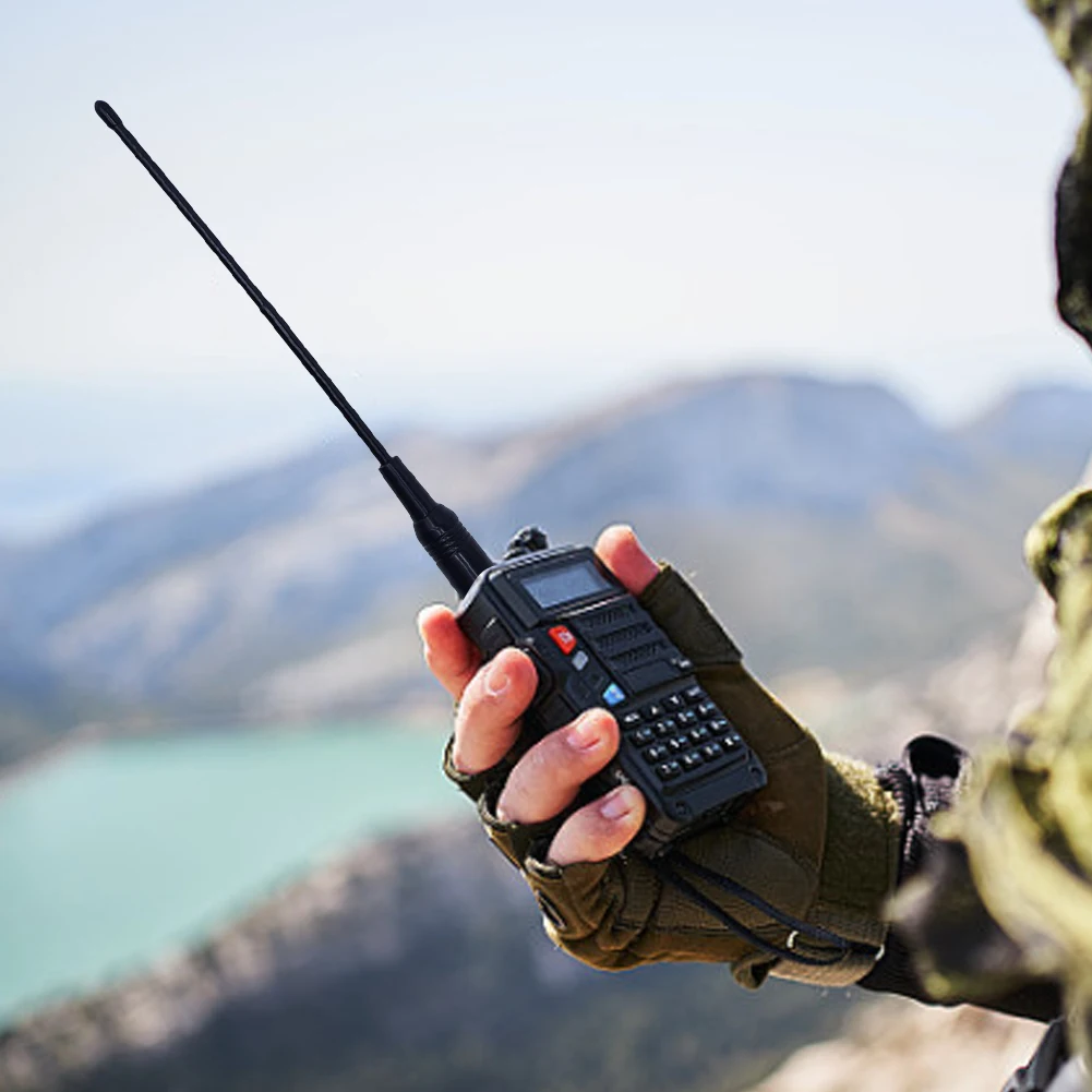 NA-771 Антенна для Рации VHF UHF SMA Женская Портативная Рация UHF Гибкая Антенна 144/430 МГц для Baofeng UV 5R BF-666S BF-777S 5