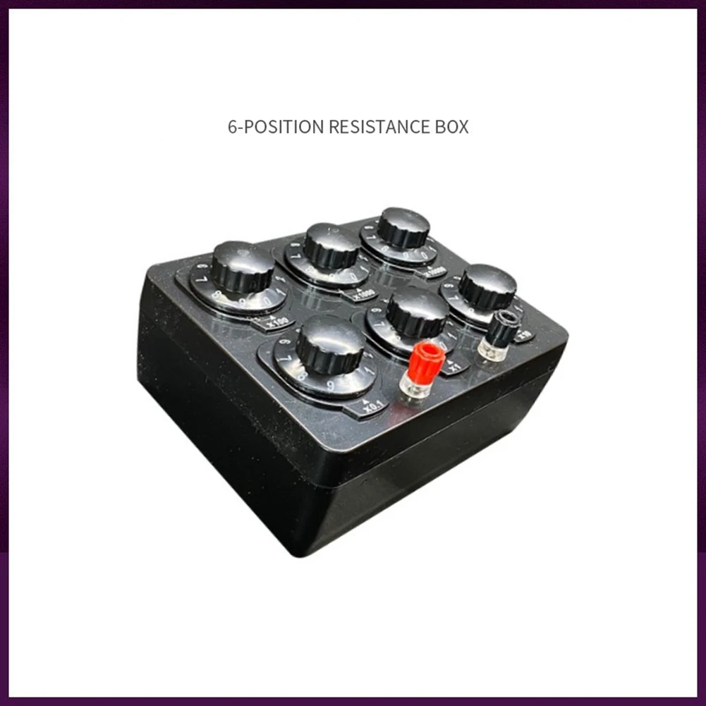 Коробка Простого сопротивления 0-99999.9 Ом, Прецизионный Переменный Декадный Резистор, Обучающий Инструмент, Коробка Обучающего Сопротивления 5