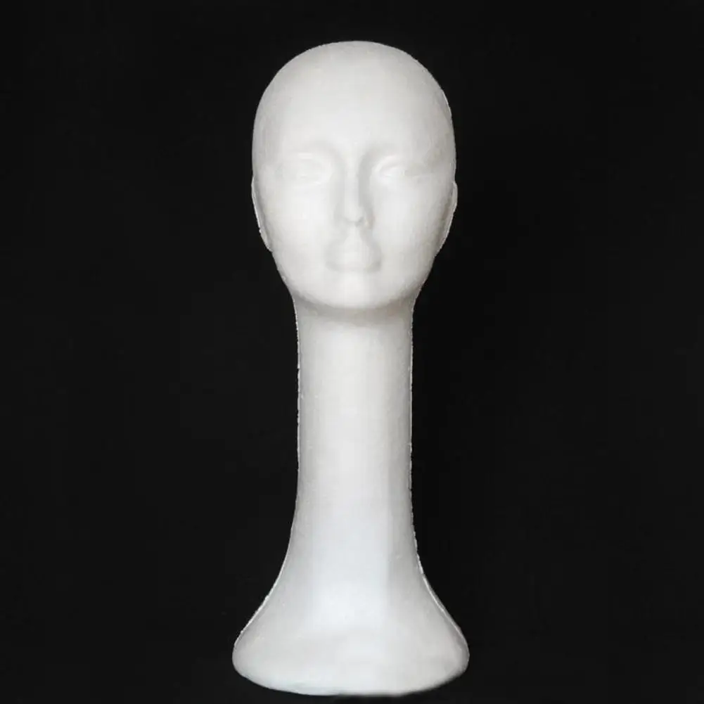 Модель головы манекена многоразового использования Белая женская модель головы с длинной шеей, подставка для головных уборов, пресс-форма, подставка для головы для магазина 5