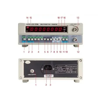 HC-F1000L Частотомер Счетчик от 10 Гц До 2700 МГц 1 Г Частота Кварцевого Генератора Счетчик Сигнала Тест 8 Светодиодный Дисплей 220 В 2