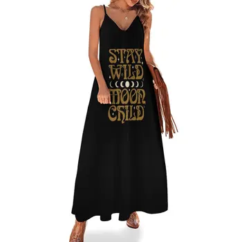 New Stay Wild Moon Детское платье без рукавов для выпускного вечера 2023, Длинные платья с вуалью, вечернее платье, женское летнее платье, женское 2023