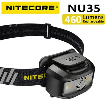 NITECORE NU35 460 люмен Может использовать встроенный аккумулятор и простую в замене батарейку AAA одновременно, USB-C для прямой зарядки Hyb