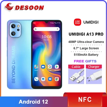 UMIDIGI A13 Pro Android 11 Смартфон NFC 48MP AI Тройная Камера 6 ГБ 128 ГБ 6,7 