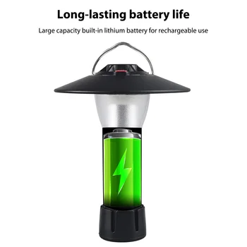 USB светодиодный фонарь для кемпинга, фонарики с трехскоростным освещением, портативные фонари, переносной фонарь-маяк для кемпинга и путешествий