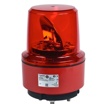 XVR13B04 Предварительно подключенный вращающийся зеркальный маяк, Harmony XVR, 130 мм, красный, без зуммера, 24 В постоянного тока