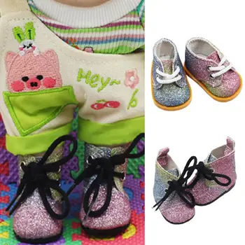 Аксессуары BJD 5/5,3 см Кукольная обувь Обувь ручной работы для кукол Мини-парусиновые аксессуары для кукол на шнурках Повседневные игрушки Подарок для детей