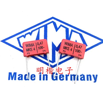 Бесплатная доставка 10шт/30шт WIMA Германия конденсатор MKS4 100V 0.47МКФ 474 470NF P = 15 мм